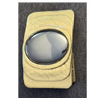 Colin Wilking Signed 1981 Brass   Black Belt Buckle Original Bold Minimalist Wow