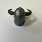 1 12 6  Silver Horned Helmet Armor Accessory Custom Fodder