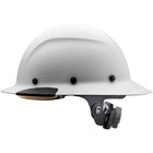 Lift Safety Fiber Resin Dax Carbon Full Brim Hard Hat  White Matte