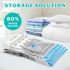 15 Pack Vacuum Seal Bags For Clothing  travel  Space Saver Vacuum Storage Bags F