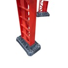 Major Matt Mason Space Station Heavy-duty Girder Base  3 Units  Titanium Gray