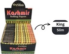 Bamboo Rolling Papers With 32 Leaves Per Pack  King Slim Size Box Of 10 Packets