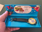 1977 Dabs Superman Super-hero Character Watch In Box W  Slipcover And Warranty