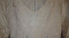 Wedding Dresses Dress Gown Sheath A Line Ivory Long Train Sz 10 Long Sleeve