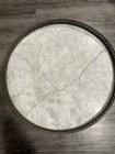 Vintage Louis Xvi Style 3 Legged Side Table Plant Stand W  Brass Detail Marble