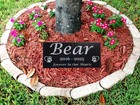 Grave Marker Headstone Garden Pet Loss Memorial Burial Stone Granite Plaque T19