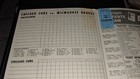 9 3 1961 Chicago Cubs Vs Milwaukee Braves Scorecard W stub
