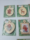 New Vtg Lot Of 10 Nmi Christmas Cross Stitch Ornament Craft Kits 