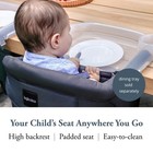 Inglesina Fast Table Chair  Black - Portable Baby High Chair - For Babies