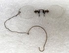 Antique Pince-nez Eyeglasses With Ear Chain   Original Case