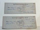  3   1940   s  Cancelled Checks From The First National Bank Rome  Ga
