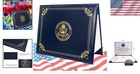 Elegant Citizenship Certificate Holder 2026 - Leatherette With Gold Great Seal