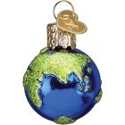 Old World Christmas Mini Glass Ornament  Planet Earth  1 5   with Owc Gift Box 