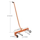330lb Tire Wheel Dolly Adjustable Rolling Truck Tire Lift Moving Cart For Garage