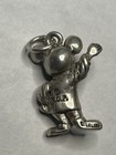 Vintage Sterling Silver Walt Disney Mickey Mouse Waving Charm 3d Pendant