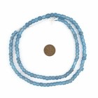 Light Blue Java Glass Beads 5mm Indonesia Round 25 Inch Strand