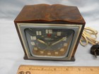 Exceptional Green Art Deco Catalin 1940s Telechron    imp    7h101 Electric Clock