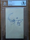 Autographed David Bowie Index Card