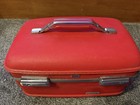 Vintage American Tourister Bright Red Hard Side Train Travel Vanity Makeup