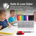 Magnetic Dry Wipe Pens Dry Erase Markers With Eraser Low Odor Fine Tip