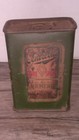 Antique Silver Buckle Full Advertising Turmeric Tin Container E r  Godfrey    Z6