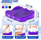 Thicken 19 7in Seat Cushion  Gel Seat Cushion For Long Sitting   office Chair  Whe