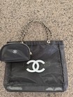 Chanel Beauty Mesh Vip Tote W  Gold Hardware   More      rare Gold Tone Straps