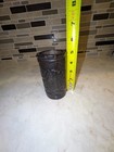 Vintage Chinese Carved Bamboo Brush Pot pen Holder  5  Tall  small Hole In Base 