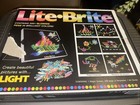 Life Brite 214 Pegs Magic Screen Retro Style  Kids Toy Fun Light Bright Game Set