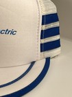 Magnetek Universal Electric White Blue Three Stripe Snapback Vintage Unworn