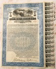 Antique 1927 Big Four Railroad Bond      Blue Series E 4 5  Cleveland Cincinnati