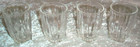 Vintage Federal Glass Company Clear Mcm Art Deco Park Avenue Shot Glasses Usa