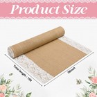 15 Ft X 36 In Natural Burlap Wedding Aisle Runner  Rustic Jute Weddings Runwa   