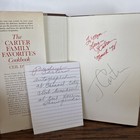 Signed Copy By President Jimmy Carter   The Carter Family Favorites Cook Book C6