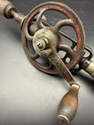 Vtg Antique Millers Falls No  1980 Ratcheting Eggbeater Hand Drill Usa Pat  1913
