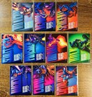 1994 Marvel Holofoils Complete Set Of 10 Cards Rare Foil Spider Iron Man Hulk     