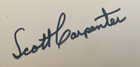 Scott Carpenter Nasa Astronaut Original Mercury 7 Autographed Signed Card Freshp
