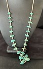 Navajo Royston Turquoise Shell Heishi Sterling Silver Bead 28    Necklace 17449