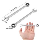 5 Piece 10 Mm Ratchet Wrench Set Metric 72tooth Combination Gear Wrenches