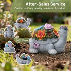 Eco-friendly Solar-powered Turtle Statue  Outdoor Garden Light   Decorative Lamp