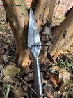 Hand Forged Viking Iron Lozenge Spear Head Medieval Roman Reproduction Spear