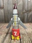 Vintage 60   s Nomura T n  Solar X S-x7 Battery Operated Space Rocket Tin Toy