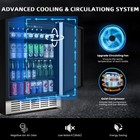 24 Inch Outdoor Beverage Fridge  Weather Proof Stainless Steel Beverage Cooler