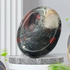 Acxico 2pcs Bloodstone Jasper Palm Stone Rock Crystal Healing Reiki Polished   