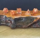 Carnelian Platonic Solids  Orgone Carnelian Platonic Solids Set  Box  Pouch