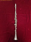 A Unique French Solid Nickel Silver Metal Clarinet  circa 1920s-1930s 