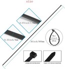 36 Inch Extra Long Zip Ties Heavy 36 Inch 175 Pounds Tensile Strength  Black 