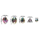 200pcs Crystal Gems Ab Acrylic Flatback Sew On Diamante Rhinestones Wi