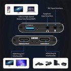 4k Audio Video Capture Card Usb 3 0 Hdmi Video Capture Device Full Hd Recording