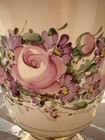 Beautiful Antique Floral Porcelain Lidded Urn vase